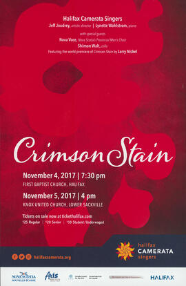 Crimson stain : [poster]