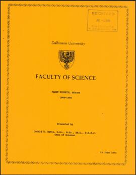 Dalhousie University Faculty of Science Biennial Report, 1988-1990 / Donald D. Betts