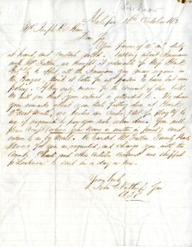 Correspondence between Joseph O'Brien and John Northrup & Sons