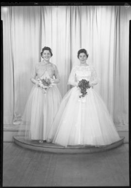Photograph of Mrs. Aiken and her maid of honor