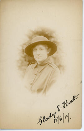 Autographed photograph of Gladys E. Hutt