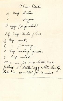 E.C. Nicholson's recipes