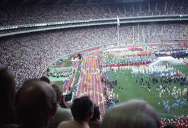 Photograph of the opening day ceremony with dancers