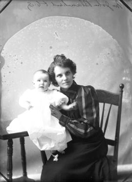 Photograph of Mrs. John Blanchard and baby