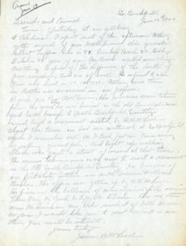 Correspondence between Thomas Head Raddall and James B. McLeod