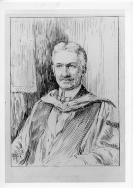 Photograph of a sketch of A. Stanley MacKenzie
