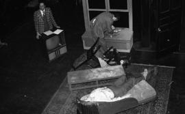 Photograph of a police crime simulation