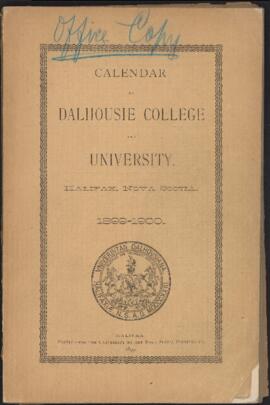 Calendar of Dalhousie College and University, Halifax, Nova Scotia : 1899-1900