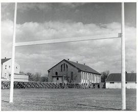 Photograph of the exterior of the Studley Gymnasium