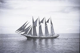 Photographic negative of the schooner Lillian E. Kerr