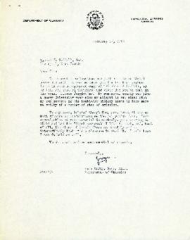 Correspondence between Thomas Head Raddall and W. George Hardy, W. George - 1958