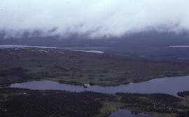 Aerial photograph of tundra at 2500 feet near Postville, Newfoundland and Labrador