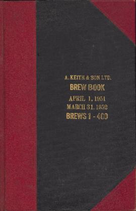 Brew book: April 1, 1951 to March 31, 1952