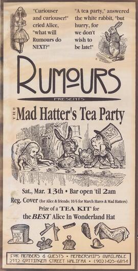 Rumours : the Mad Hatter's tea party : [poster]