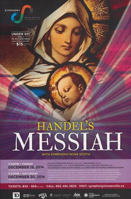 Handel's Messiah with Symphony Nova Scotia : [poster]
