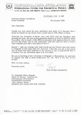 Correspondence between Elisabeth Mann Borgese and the International Atomic Energy Agency (IAEA)
