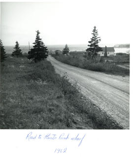 Photograph of the road leading to Hunts Point wharf, Nova Scotia