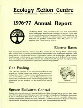 Ecology Action Centre Annual Report 1976-1977