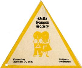 Delta Gamma Society dance card