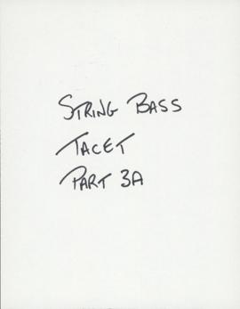Nasca lines : part 3A : double bass