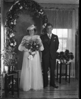 Photograph of Mr. & Mrs. Thomas Liddell on their wedding day