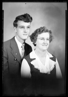 Photograph of Mrs. McKnight and unnamed young man