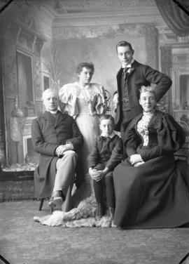 Photograph of Rev. Bowman and family