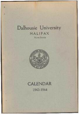 Calendar of Dalhousie University, Halifax, Nova Scotia : 1943-1944