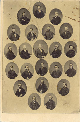 Composite photograph of a class