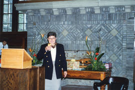 Photograph of Sylvia Fullerton at her retirement party