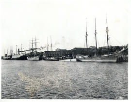 Photograph of the Yarmouth waterfront taken from the water