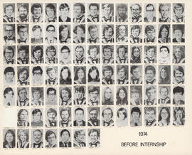 Faculty of Medicine - Class of 1974 before internship