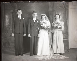 Photograph of the Maybee wedding party
