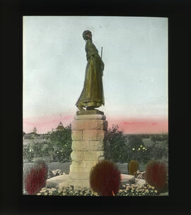 Photograph of statue of Evangeline in Grand Pré, Nova Scotia