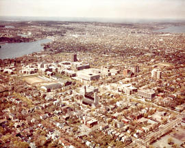 Photograph of an aerial view of the Studley campus Dalhousie University