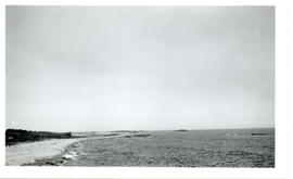 Photograph looking east from Flat Point Cove, Louisbourg