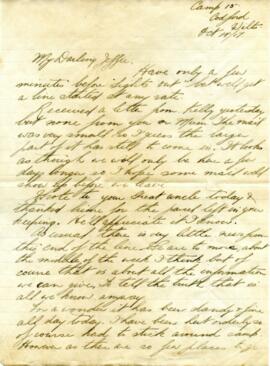 Letter from Captain Graham Roome to Annie Belle Hollett sent from Codford, Wiltshire