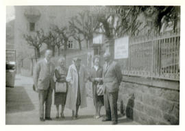 Photograph of Mr. Chestney, Edith Raddall, Mrs. Chestney, Mavis, and Thomas Head Raddall at Lugan...