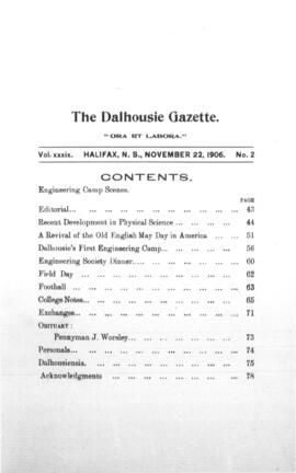 The Dalhousie Gazette, Volume 39, Issue 2