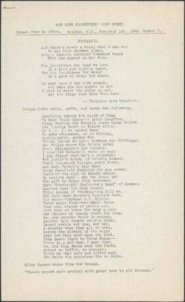 The Song Fishermens' song sheet, number 3