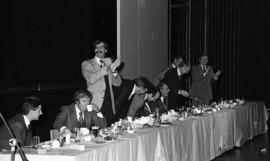Photograph of guests at a law ring presentation