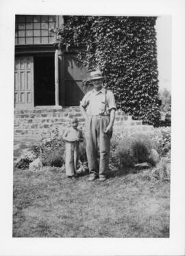 Photograph of Roscoe Fillmore and child