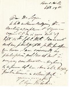 Letter from Eliza Ritchie to John Daniel Logan