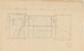 Technical drawing of a floor plan of a Dalhousie arts building
