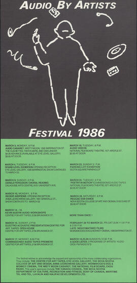 Audio by artists festival 1986