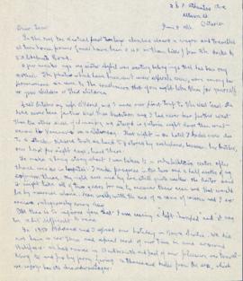 Correspondence between Thomas Head Raddall and Lionel Turner