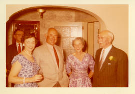Photograph of Lou Bain, Geraldine Bain Potter, Thomas Head and Edith Raddall, and Irving Bain at ...