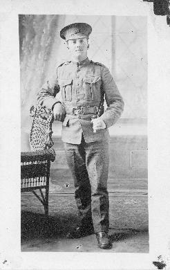 Photograph of Weldon Guy Morash in military uniform