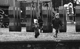 Photograph of children playing at the park in the Halifax Commons