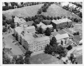 Photograph and a photographic negative of Studley Campus